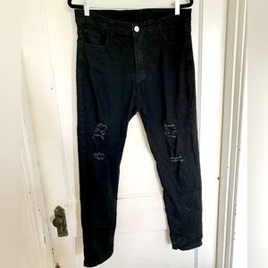 💥4/$15 Black Distressed Denim